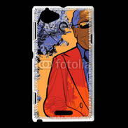 Coque Sony Xperia L Joueur de Saxophone