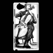 Coque Sony Xperia L Violonceliste