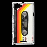 Coque Sony Xperia L Cassette musique