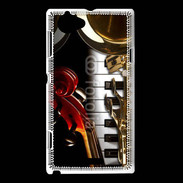 Coque Sony Xperia L Mélange d'instruments de musique