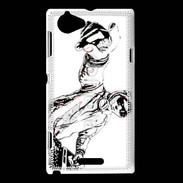 Coque Sony Xperia L DJ en dessin