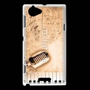 Coque Sony Xperia L Dirty music background