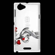 Coque Sony Xperia L Love for music 1
