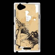 Coque Sony Xperia L Illustration trompettiste 