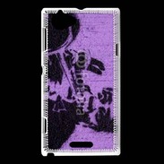 Coque Sony Xperia L Trompettiste graffiti
