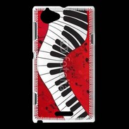 Coque Sony Xperia L Abstract piano 2