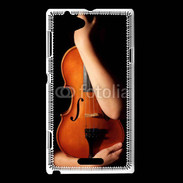 Coque Sony Xperia L Amour de violon