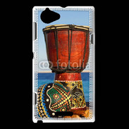 Coque Sony Xperia L Tambour et maracas africain