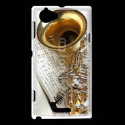 Coque Sony Xperia L Saxophone et partitions 16