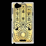 Coque Sony Xperia L Islam noir et jaune 25