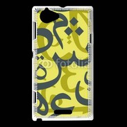 Coque Sony Xperia L Paterne de lettres Arabes 150