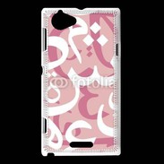 Coque Sony Xperia L Paterne de lettres Arabes 160