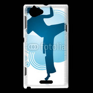Coque Sony Xperia L Karaté féminin