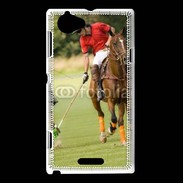 Coque Sony Xperia L Joueur de Polo