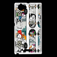 Coque Sony Xperia L Skate graffiti