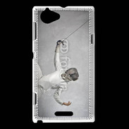 Coque Sony Xperia L Escrime noir et blanc