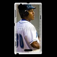 Coque Sony Xperia L Joueur de baseball