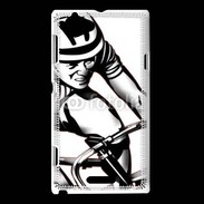 Coque Sony Xperia L Dessin de cycliste