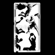 Coque Sony Xperia L Silhouette de basketeur