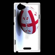 Coque Sony Xperia L Ballon de rugby Georgie