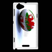 Coque Sony Xperia L Ballon de rugby Pays de Galles