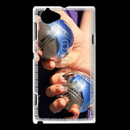 Coque Sony Xperia L Pétanque féminine