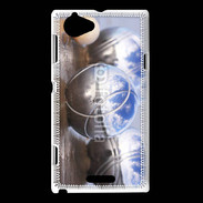 Coque Sony Xperia L Boule de pétanque chromée