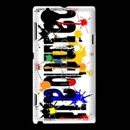 Coque Sony Xperia L Paintball logo 1
