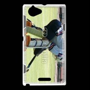 Coque Sony Xperia L Gardien de Hockey sur gazon