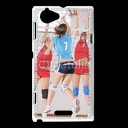 Coque Sony Xperia L Joueuses de volleyball au filet 2