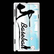 Coque Sony Xperia L Passion du Baseball 5