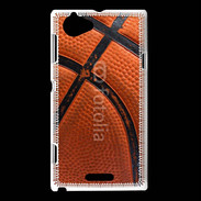 Coque Sony Xperia L Fond ballon de basket