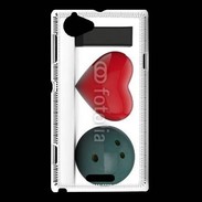 Coque Sony Xperia L J'aime le Bowling