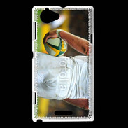Coque Sony Xperia L Rugbyman avec ballon