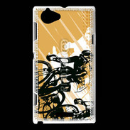 Coque Sony Xperia L Illustration de cycliste 5