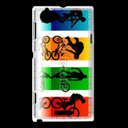 Coque Sony Xperia L Figures en BMX 
