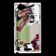Coque Sony Xperia L Face à face football américain