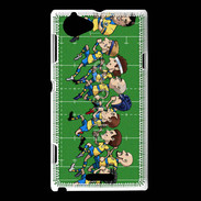 Coque Sony Xperia L Cartoon rugby 1