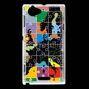 Coque Sony Xperia L Puzzle de l'Europe