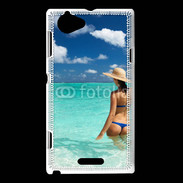 Coque Sony Xperia L Plage sexy