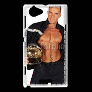 Coque Sony Xperia L Pompier stripteaser