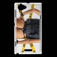 Coque Sony Xperia L Enquête de police sexy