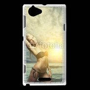 Coque Sony Xperia L Femme sexy à la plage 10