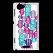 Coque Sony Xperia L Nuage de mots sexy