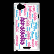 Coque Sony Xperia L Nuage de mots sexy 3