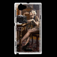 Coque Sony Xperia L Pin up vintage