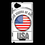 Coque Sony Xperia L Logo USA