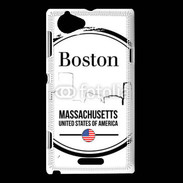 Coque Sony Xperia L Logo Boston