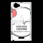 Coque Sony Xperia L Logo Louisiane