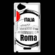 Coque Sony Xperia L Logo Rome Italie